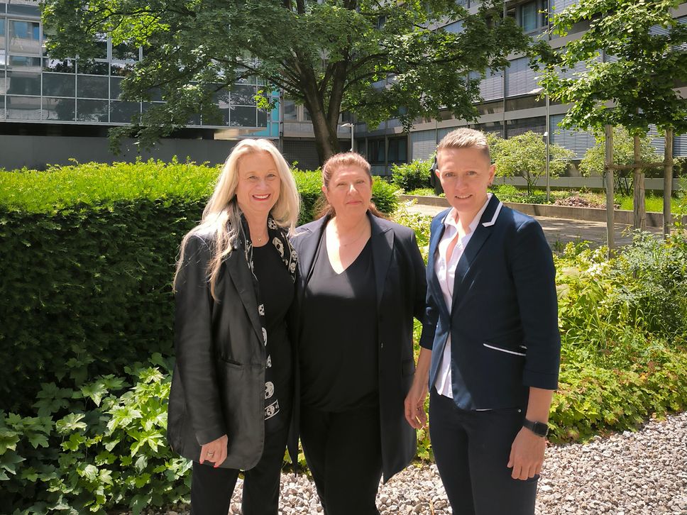 Regionale Gruppe Bayern, v. l. n. r.: Angelika Heilmeier, Suzana Petkovic, Michelle Dewald